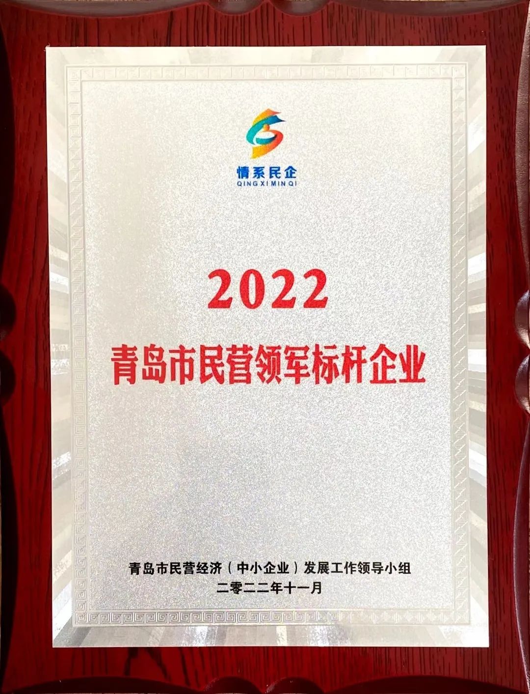 2022年度青島市民營領(lǐng)軍標桿企業(yè)